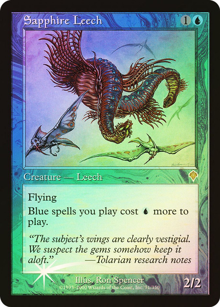 Sapphire Leech (Invasion - Foil) Trading Card