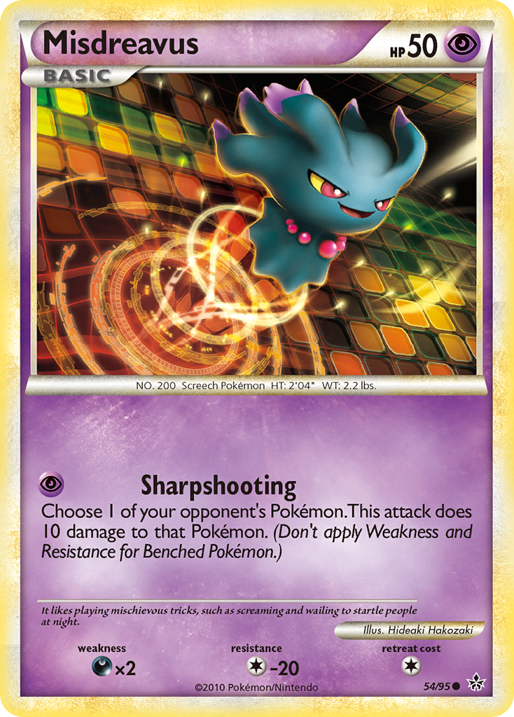 Misdreavus (54/95) - HS—Unleashed Pokémon Card