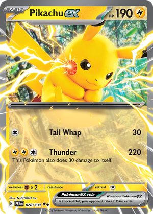 Pikachu ex (28/131) - Prismatic Evolutions