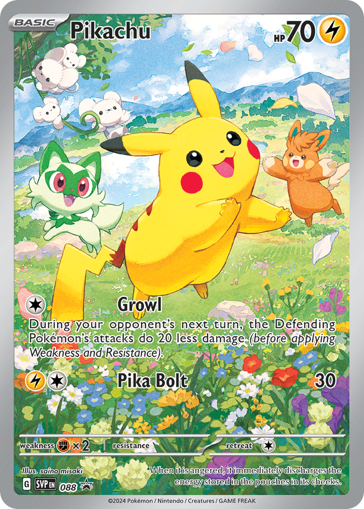 Pikachu (88/148) - Scarlet & Violet Black Star Promos Pokémon Card