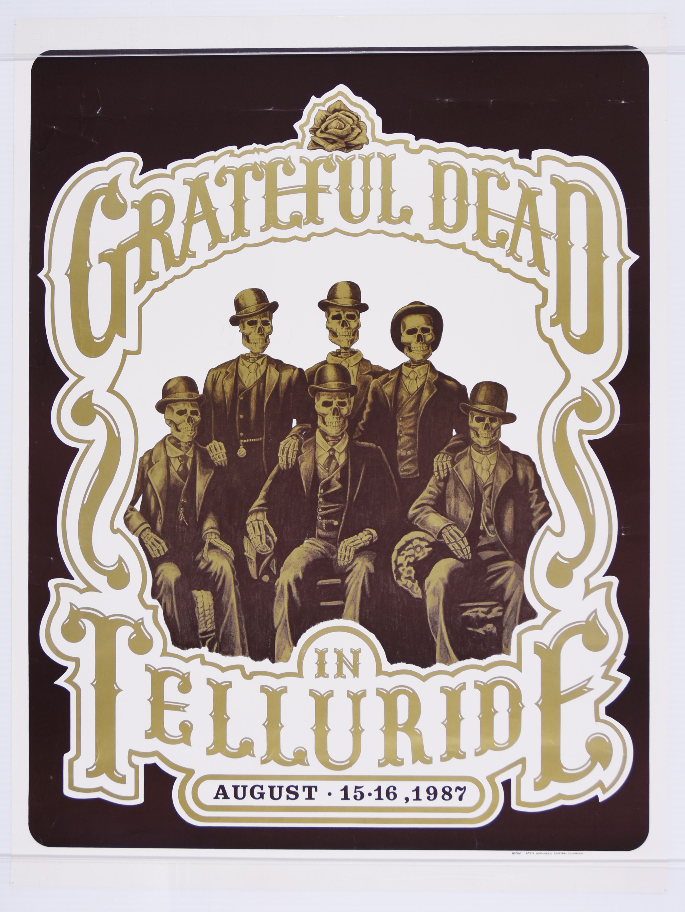 Grateful Dead Telluride Town Park 1987 Concert Poster