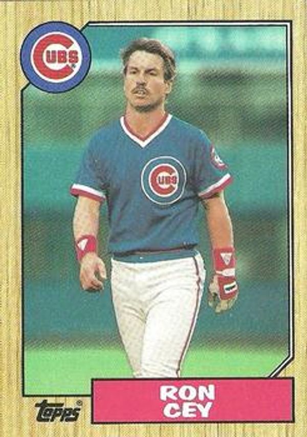 Sold at Auction: 1987 Topps Baseball #767 Ron Cey Chicago Cubs