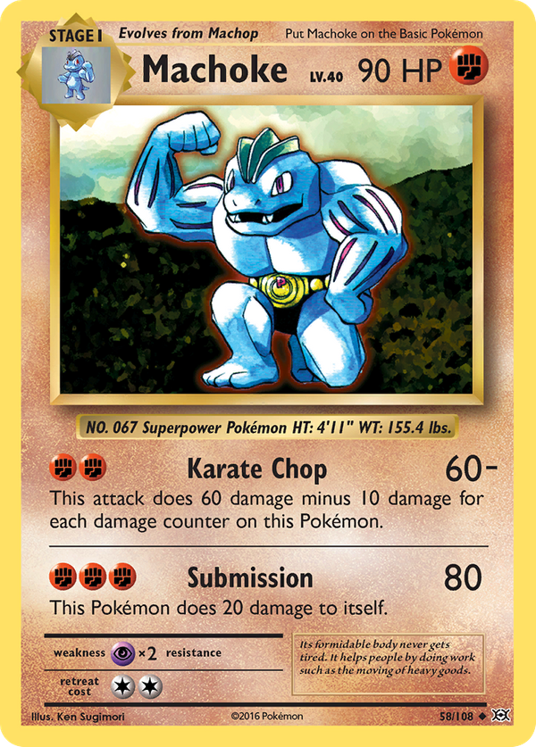 Machoke (58/108) - Evolutions