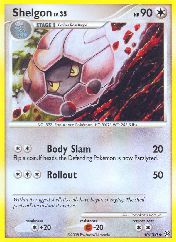 Shelgon (50/100) - Stormfront Pokémon Card