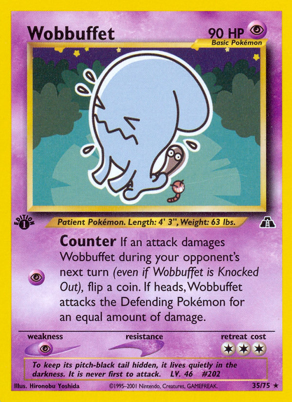 Wobbuffet (35/75) - Neo Discovery Pokémon Card