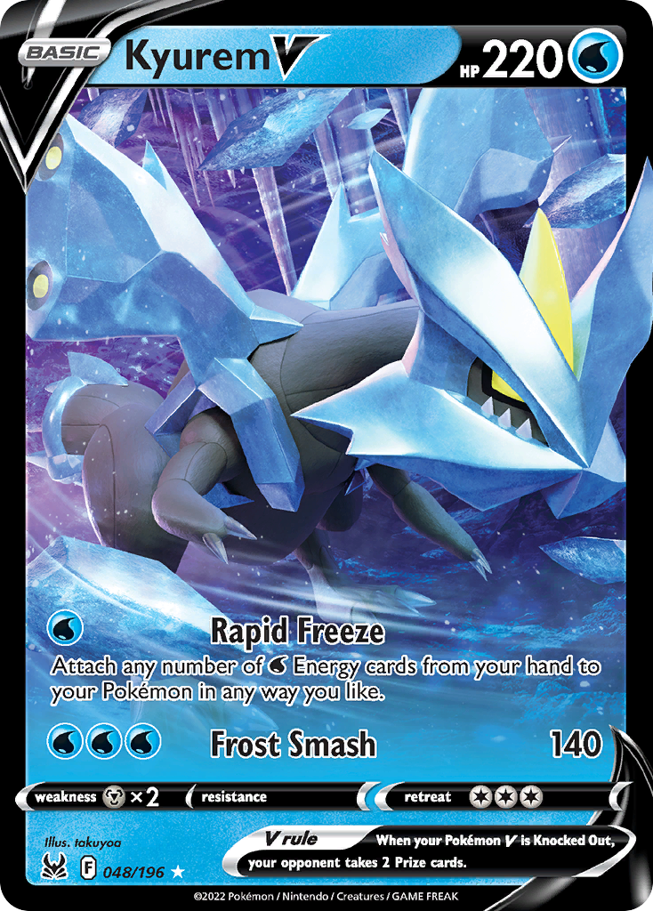 Kyurem V (48/196) - Lost Origin Pokémon Card