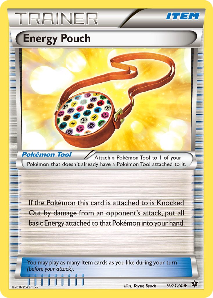 Energy Pouch (Trainer: Pokémon Tool) (97/124) - Fates Collide Pokémon Card