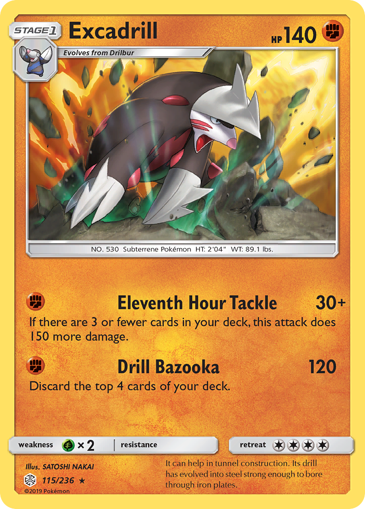 Excadrill (115/236) - Cosmic Eclipse Pokémon Card