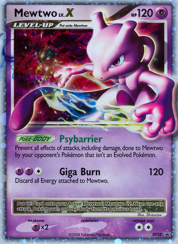 Mewtwo LV.X (DP28) - DP Black Star Promos Pokémon Card