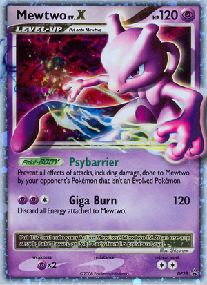 Mewtwo LV.X (DP28) - DP Black Star Promos