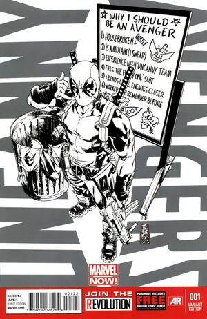Uncanny Avengers #1 (Deadpool Sketch Cover)