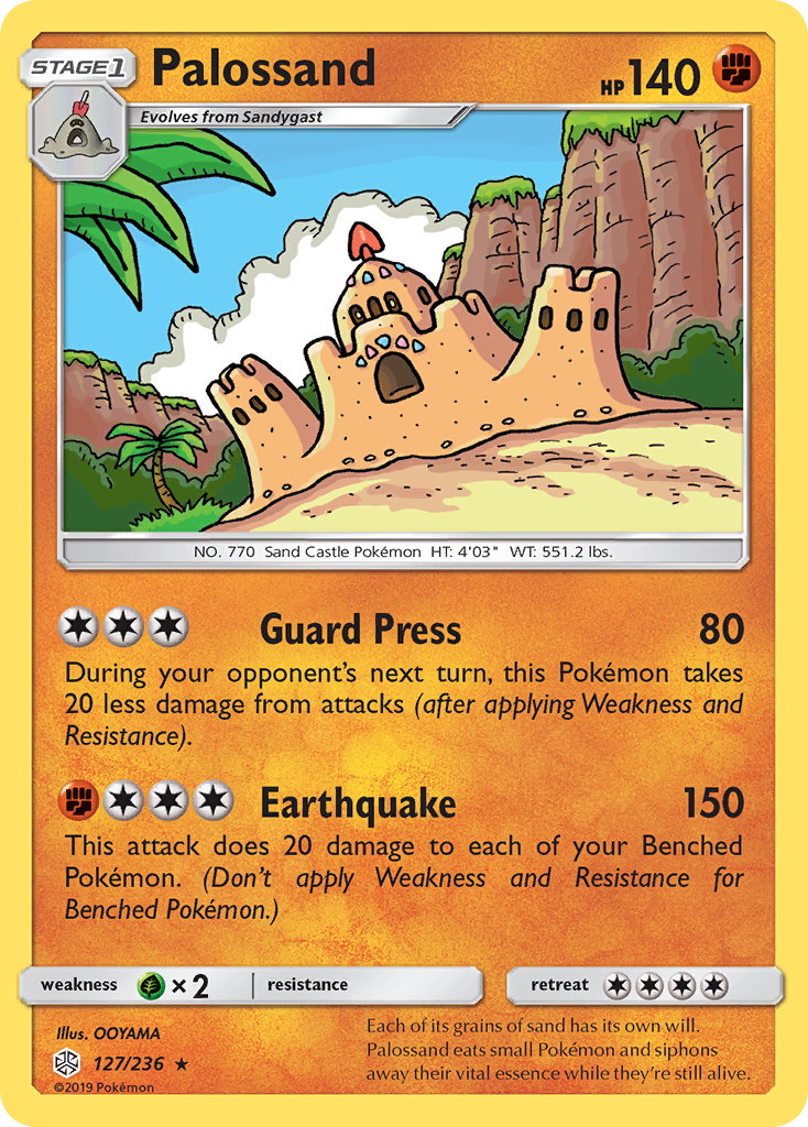 Palossand (127/236) - Cosmic Eclipse Pokémon Card