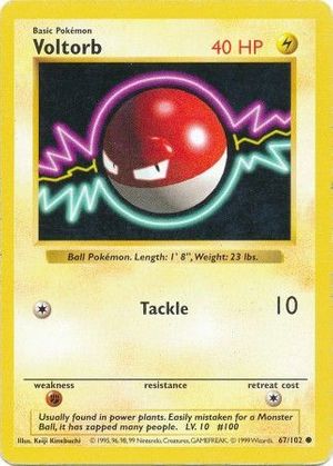 Voltorb (67/102) - Base (Shadowless)