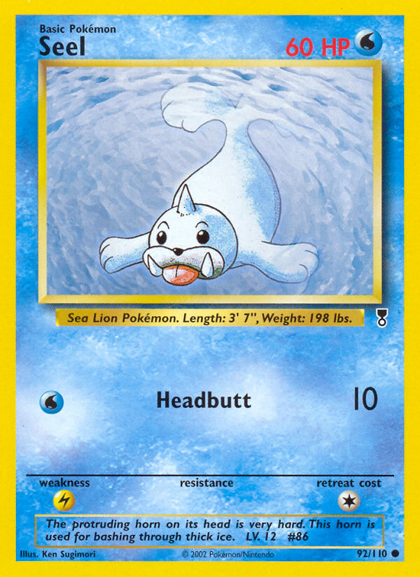 Seel (92/110) - Legendary Collection Pokémon Card