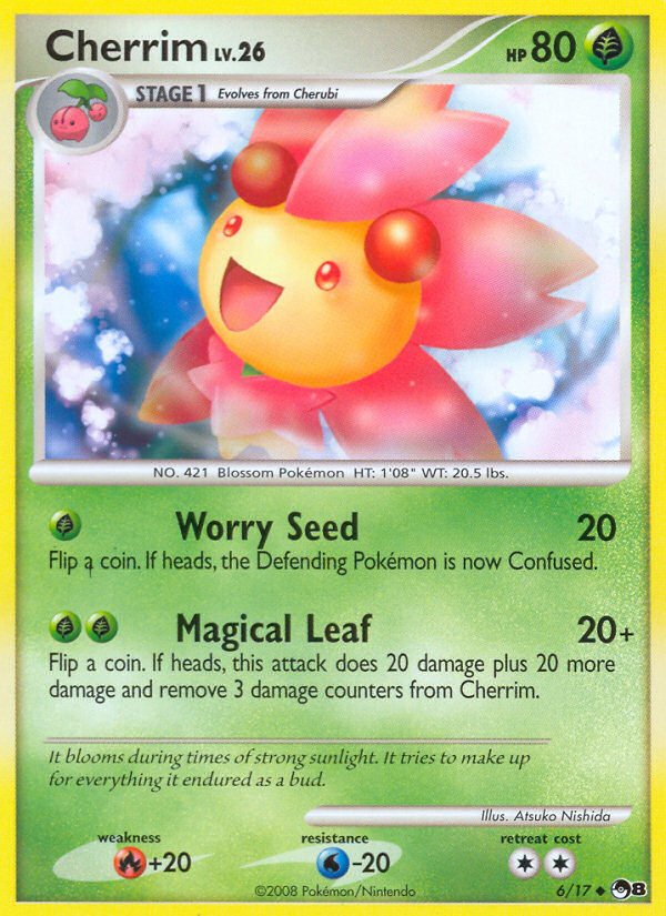 Cherrim (6/17) - POP Series 8 Pokémon Card