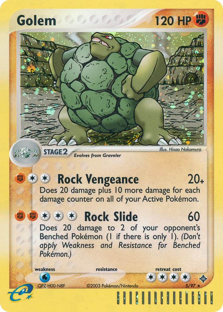 Golem (5/97) - Dragon Pokémon Card