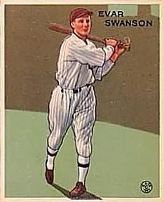 Evar Swanson 1933 Goudey (R319) #195 Sports Card