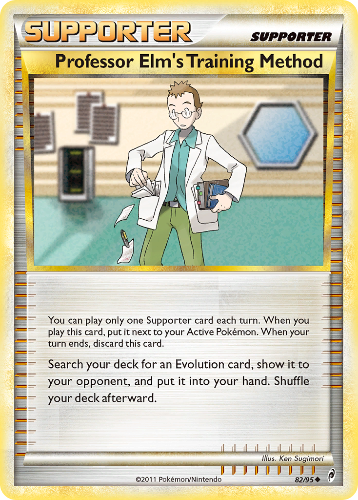 Professor Elm's Training Method (Trainer: Supporter) (82/95) - Call of Legends Pokémon Card