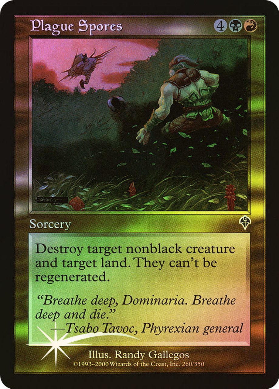 Plague Spores (Invasion - Foil) Trading Card