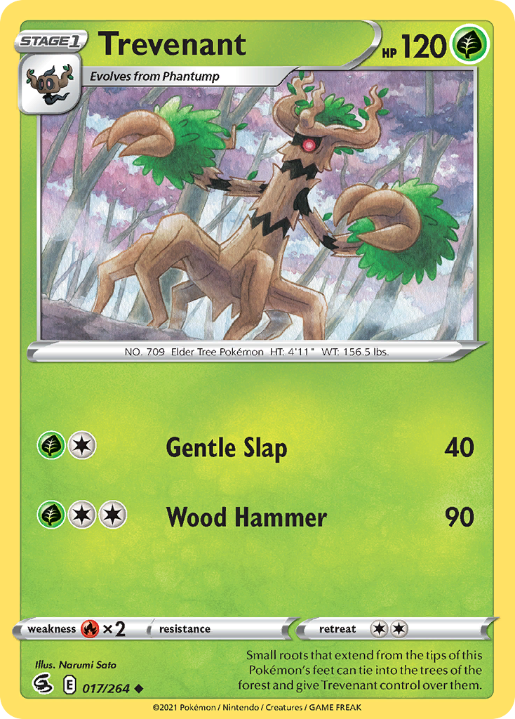 Trevenant (17/264) - Fusion Strike Pokémon Card