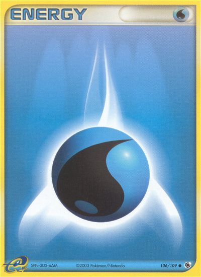 Water Energy (106/109) - Ruby & Sapphire Pokémon Card