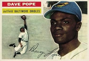 Dave Pope 1956 Topps #154 Sports Card