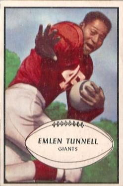 Emlen Tunnell 1953 Bowman #53 Sports Card