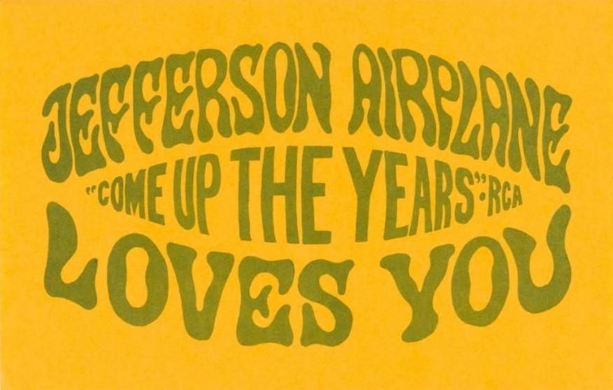 Jefferson Airplane Promotional Flyer 1966 Concert Poster