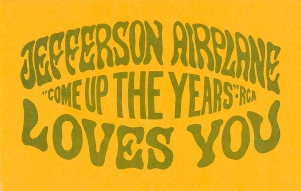 Jefferson Airplane Promotional Flyer 1966