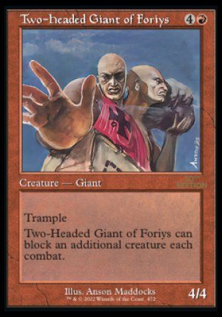 Two-Headed Giant of Foriys (Magic 30th Anniversary Edition - Old Frame) Trading Card