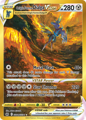 Origin Forme Dialga VSTAR (GG68) - Crown Zenith Galarian Gallery