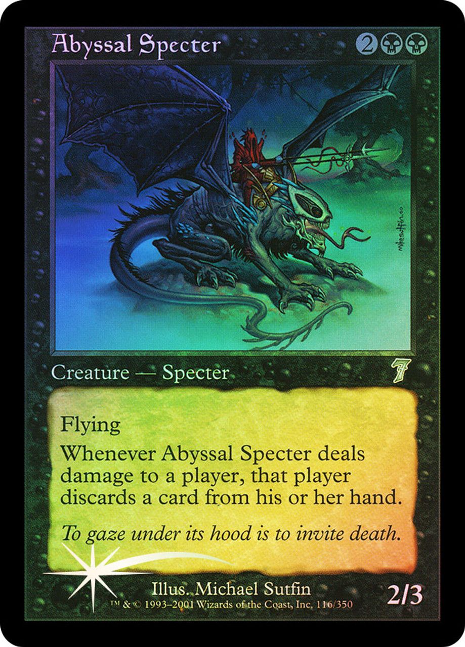 Abyssal Specter (7th Edition - Foil) Trading Card