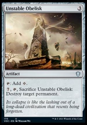 Unstable Obelisk (Innistrad Crimson Vow Commander Decks)