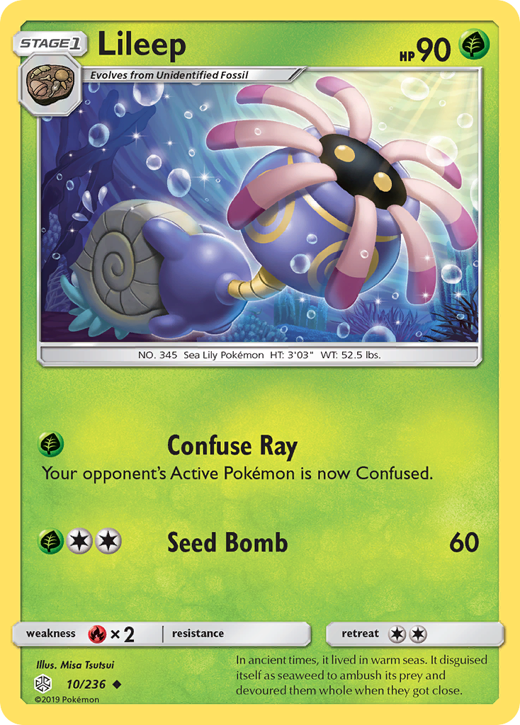 Lileep (10/236) - Cosmic Eclipse Pokémon Card