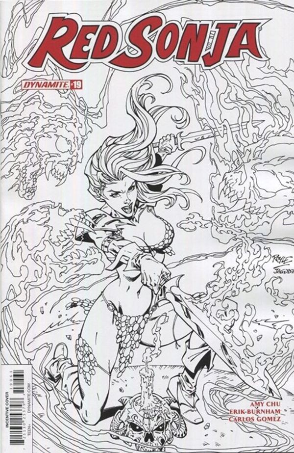 Red Sonja #19 (Cover F 10 Copy Royle B&w Cover)