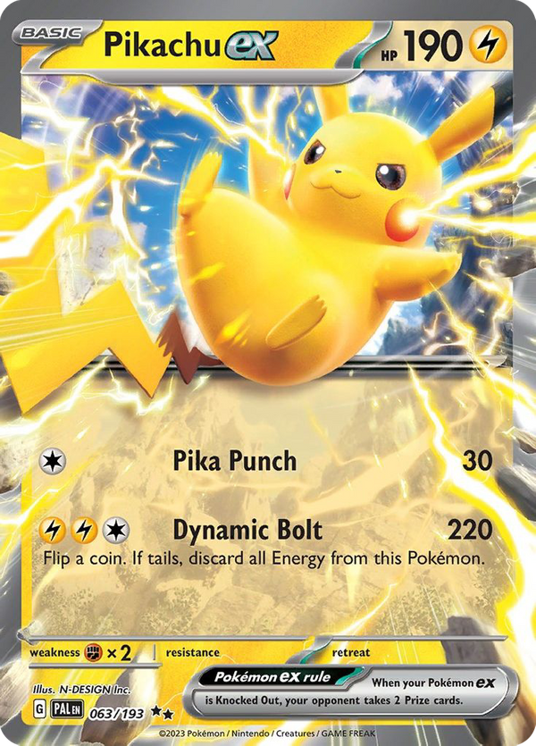 Pikachu ex (63/193) - Paldea Evolved