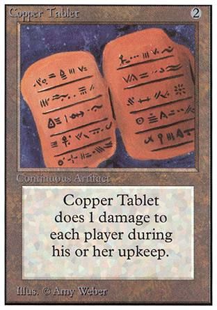 Copper Tablet (Unlimited) Trading Card