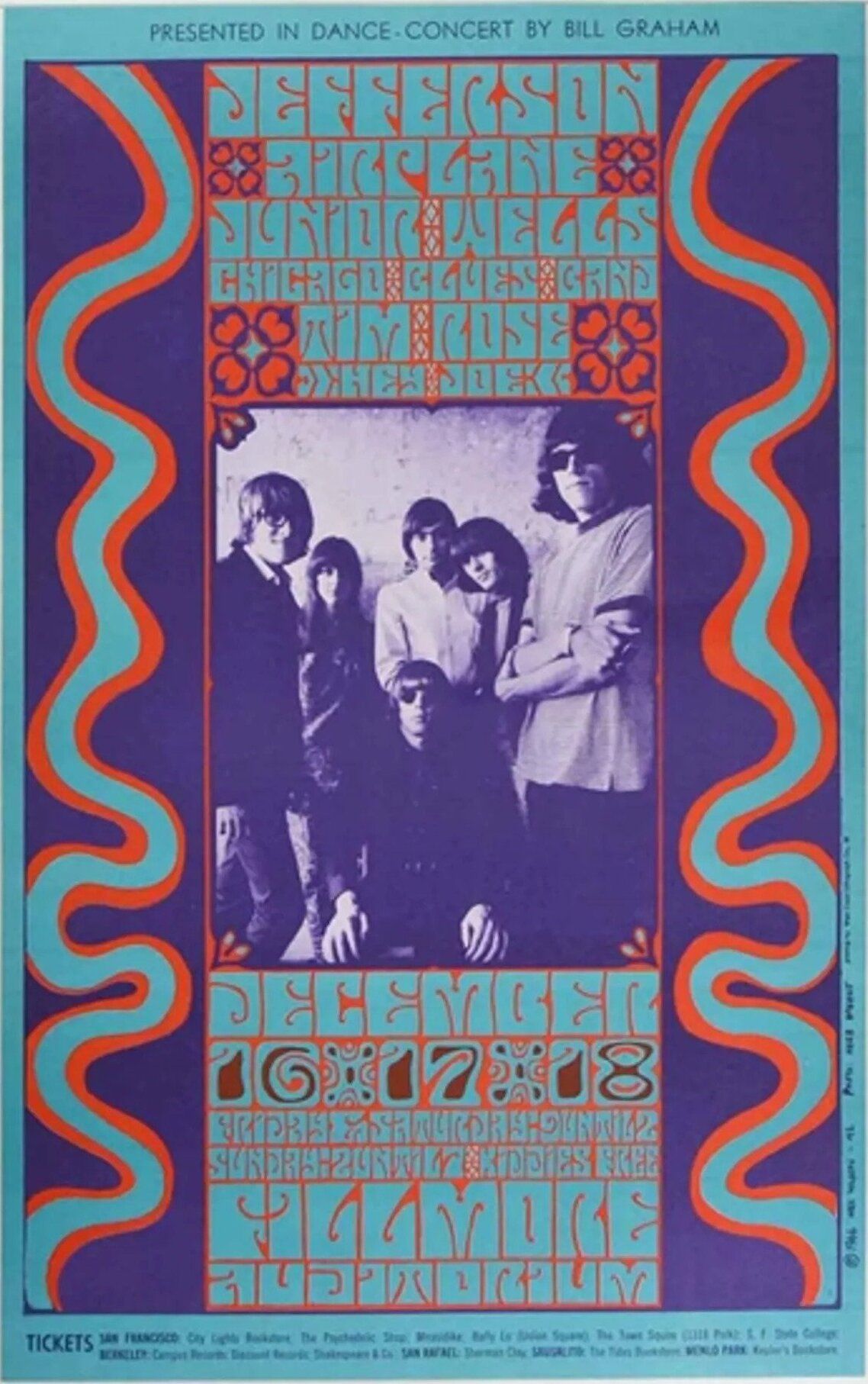 BG-42-OP-1 Jefferson Airplane The Fillmore 1966 Concert Poster