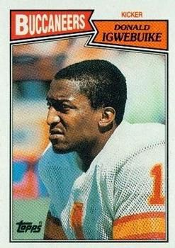 Donald Igwebuike 1987 Topps #390 Sports Card