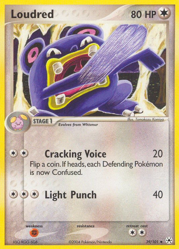 Loudred (39/101) - Hidden Legends Pokémon Card