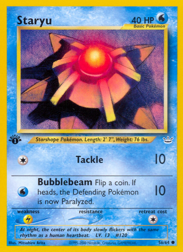 Staryu (56/64) - Neo Revelation Pokémon Card