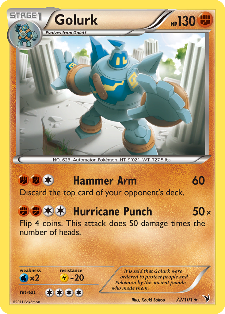 Golett Pokémon Card