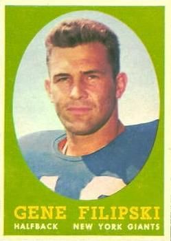Gene Filipski 1958 Topps #1 Sports Card