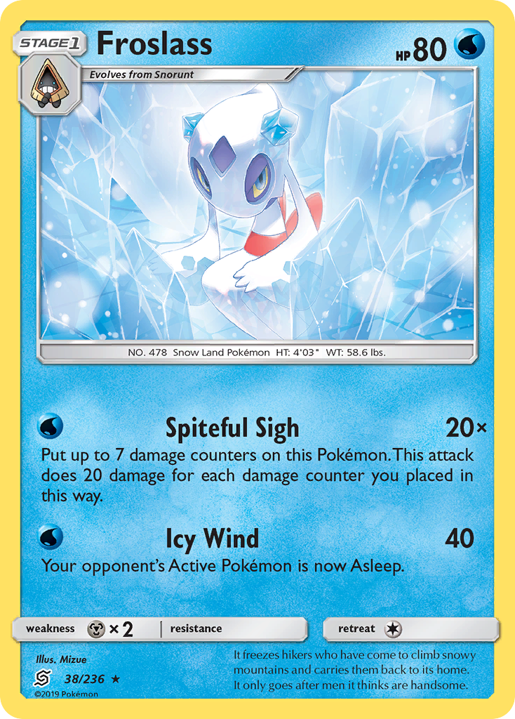 Froslass (38/236) - Unified Minds Pokémon Card