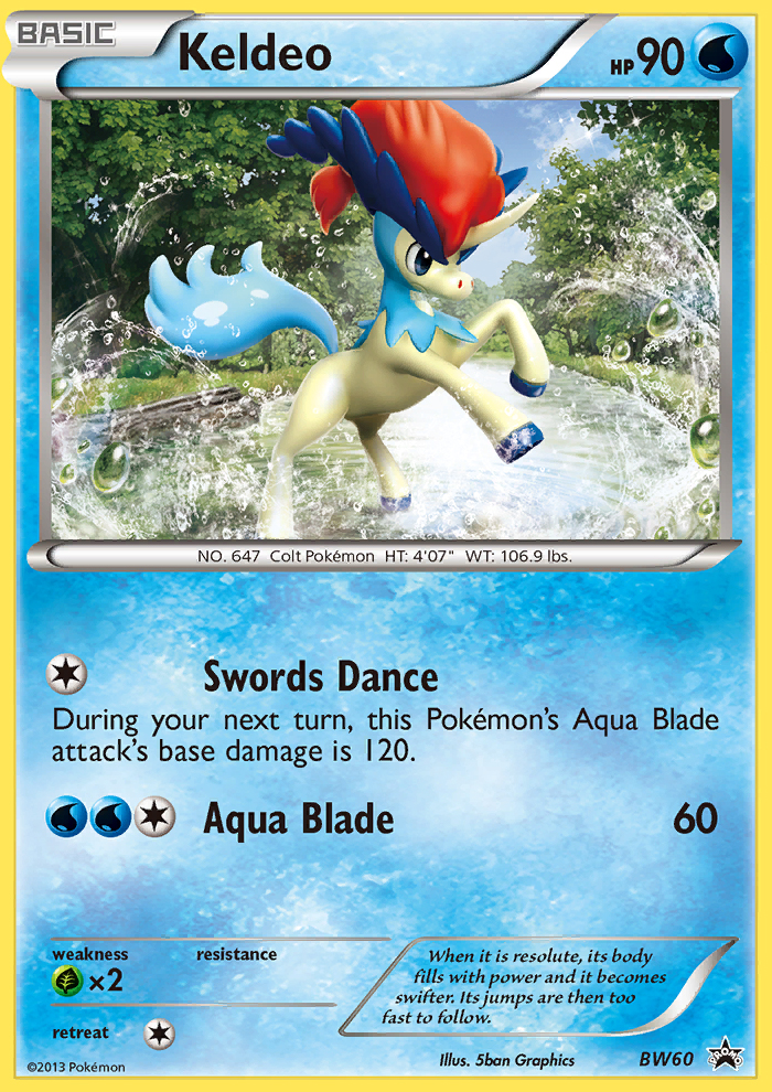 Keldeo (BW60) - BW Black Star Promos Pokémon Card