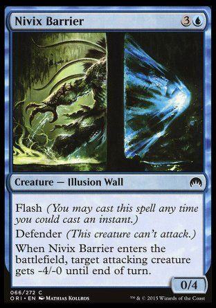 Nivix Barrier (Magic Origins) Trading Card