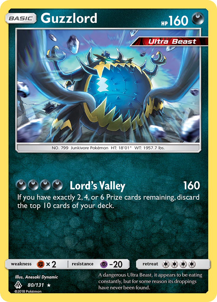 Guzzlord (80/131) - Forbidden Light Pokémon Card