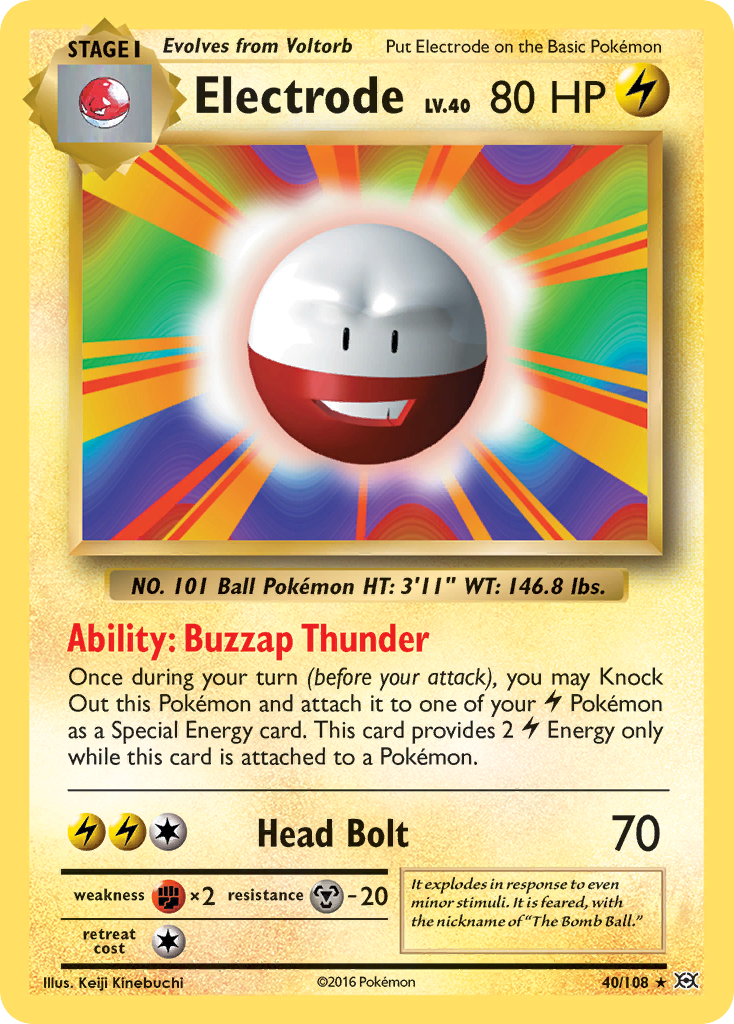 Electrode (40/108) - Evolutions Pokémon Card