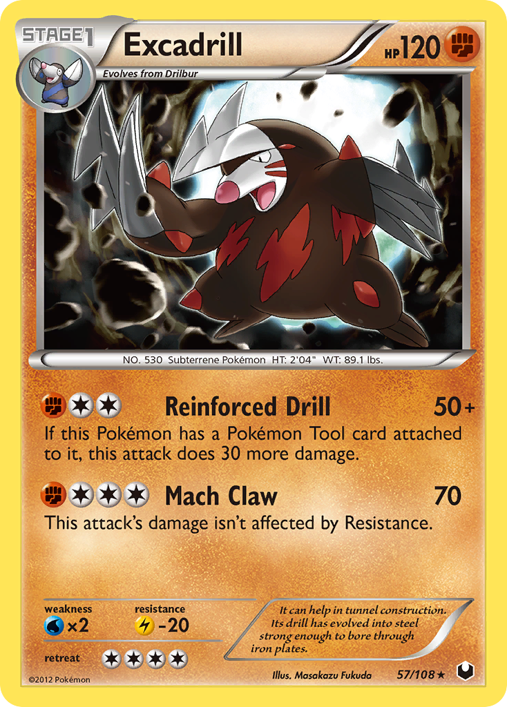 Excadrill (57/108) - Dark Explorers Pokémon Card