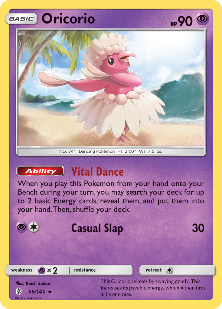 Oricorio (55/145) - Guardians Rising Pokémon Card